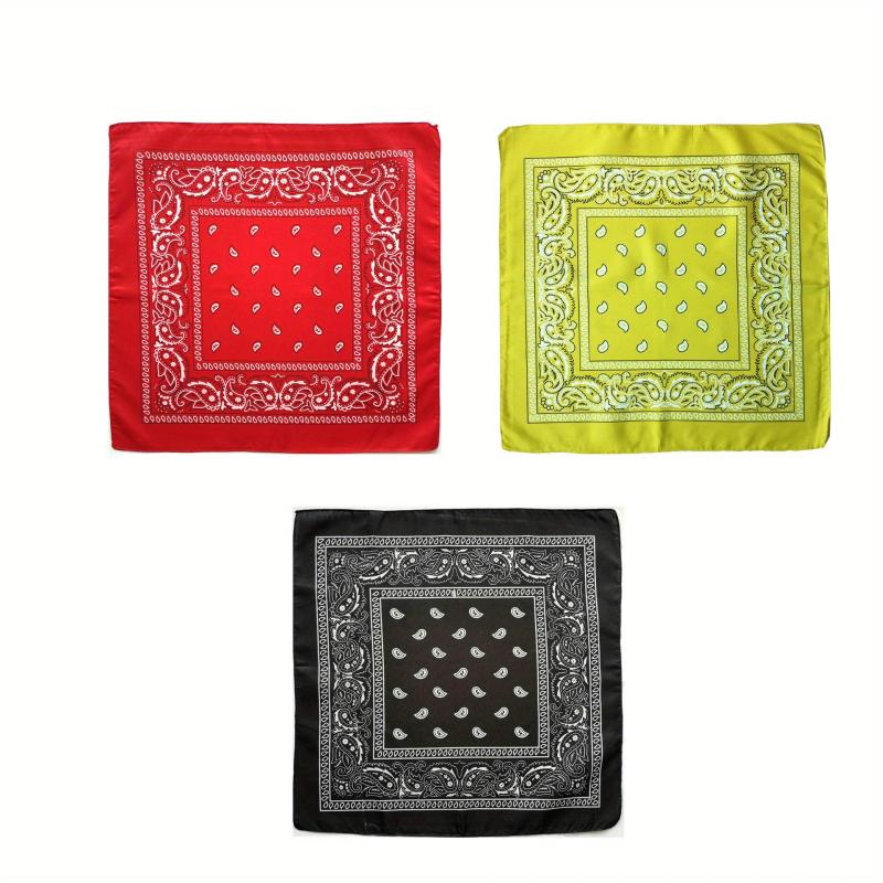 Boho Style Bandana Headband Hip Hop Square Scarf For Women Hair Accessories