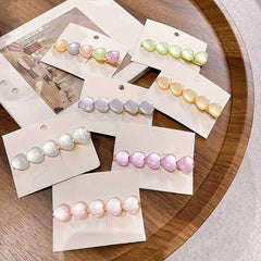 Opal Heart Shape Hair Clip Side Barrette Hair Accessories