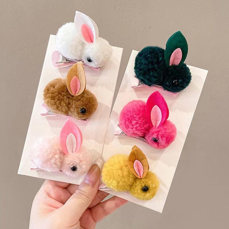 Rabbit Hair Clip for Kids Side Clip Bangs Hair Accessory