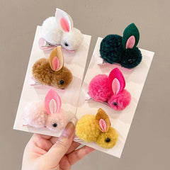 Rabbit Hair Clip for Kids Side Clip Bangs Hair Accessory