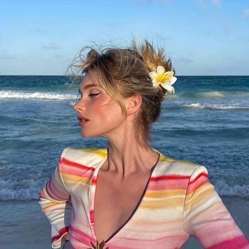 Hawaii Style Flower Large Hair Clip