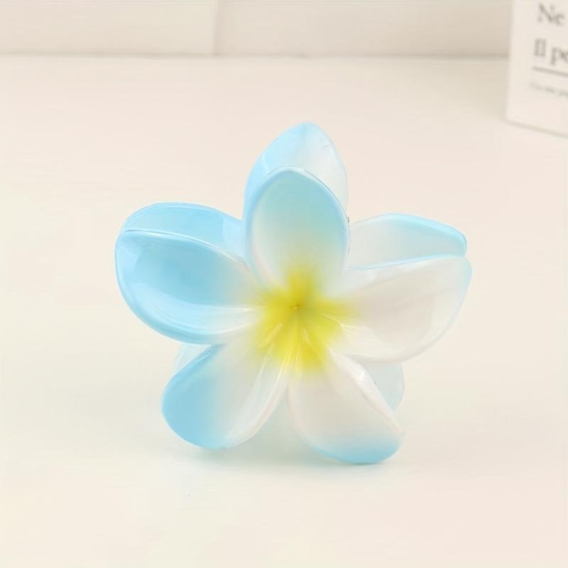 2pcs Acrylic Flower Hair Claw Banana Clip