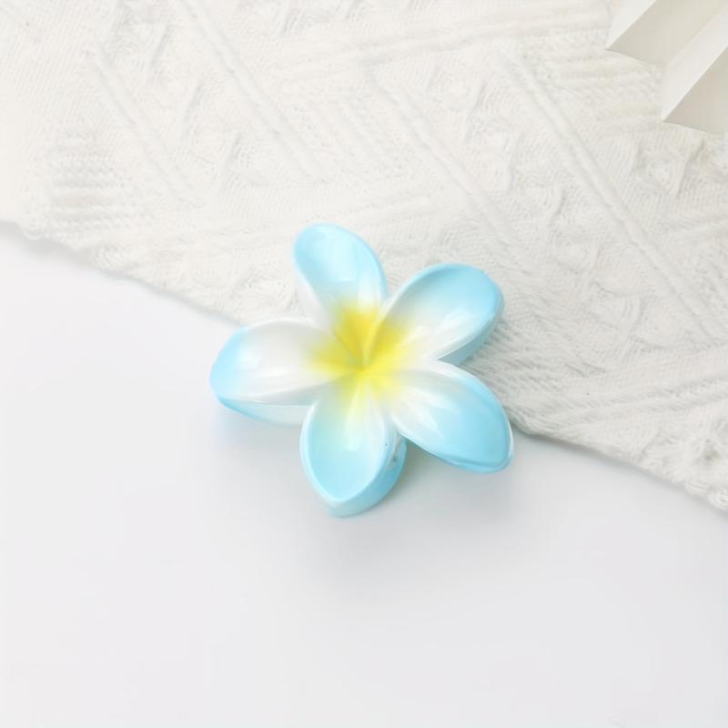 2pcs Acrylic Flower Hair Claw Banana Clip