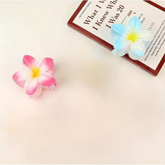 2pcs Acrylic Flower Hair Claw Banana Clip