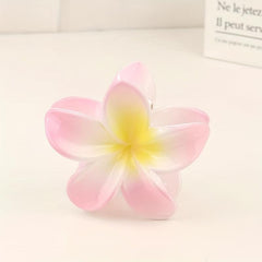 2pcs Acrylic Flower Hair Claw Banana Clip