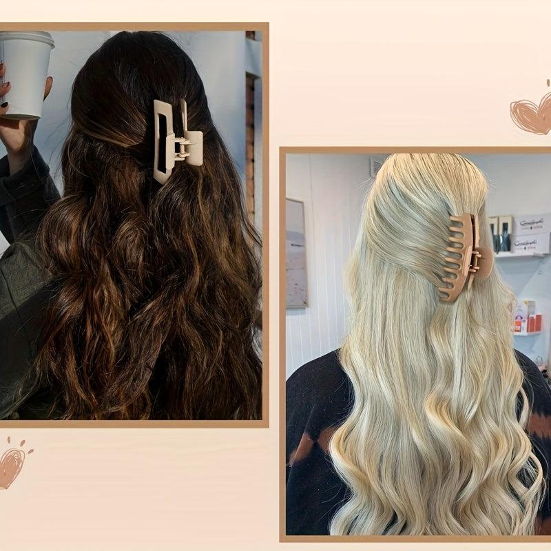 Matte Claw Hair Clip - Strong Grip Hair Clip for Women