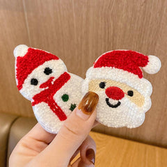 Christmas Hair Clips Snowmen Antlers Xmas Tree Santa Hat Hair Barrettes