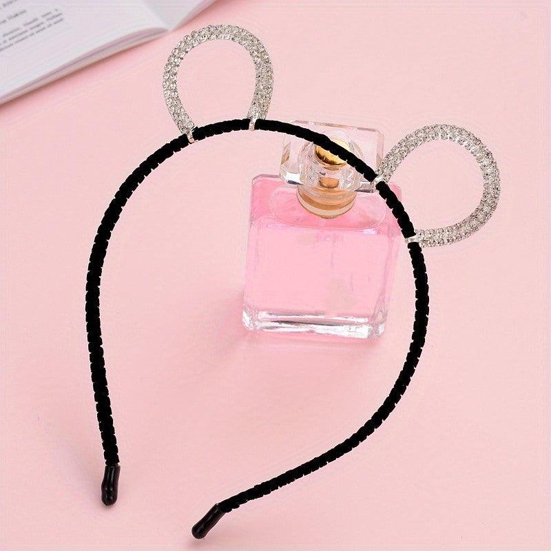 Cat Ears Rhinestone Headband Halloween Party Hair Accessories