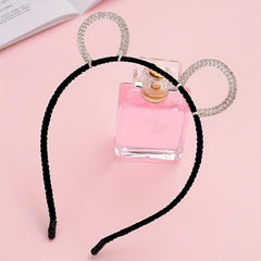 Cat Ears Rhinestone Headband Halloween Party Hair Accessories