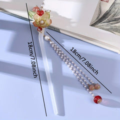 Beaded Hairpin with Tassel, Women's Hair Accessories