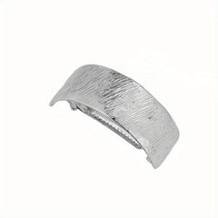 Metallic Hair Cuff Barrette French Style Ponytail Holder