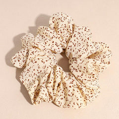 Dot Printed Oversize Scrunchie Ponytail Elastic Hair Tie for Women