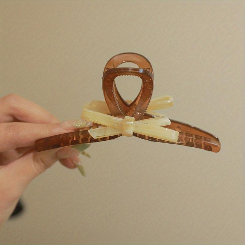 Acetate Bowknot Hair Claw Ponytail Holder Hair Accessories