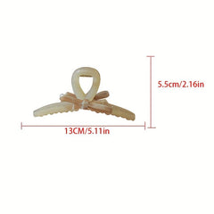 Acetate Bowknot Hair Claw Ponytail Holder Hair Accessories