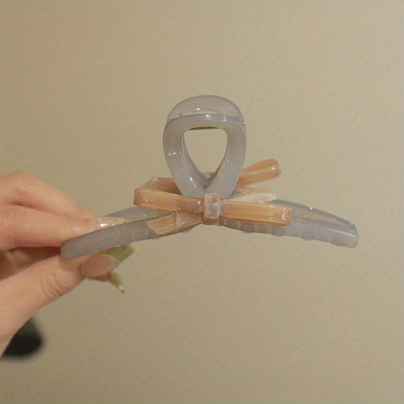 Acetate Bowknot Hair Claw Ponytail Holder Hair Accessories