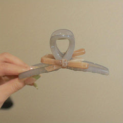 Acetate Bowknot Hair Claw Ponytail Holder Hair Accessories