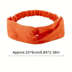 6pcs Criss Cross Fabric Headband for Women Girls