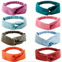 6pcs Criss Cross Fabric Headband for Women Girls