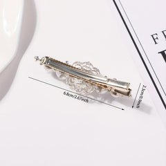 Faux Pearl Hair Clip Duck Billed Clip for Side Hair Bang