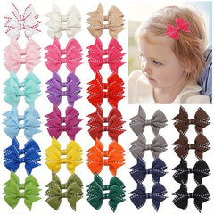 Solid Bow Duck Billed Clip Hair Clip for Toddlers