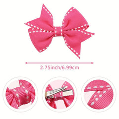 Solid Bow Duck Billed Clip Hair Clip for Toddlers