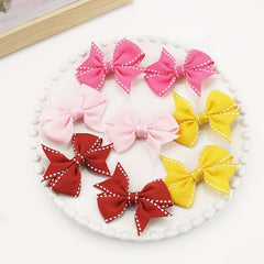 Solid Bow Duck Billed Clip Hair Clip for Toddlers