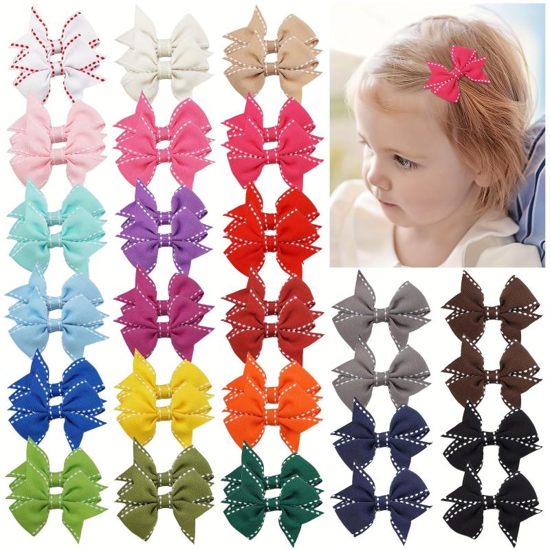 Solid Bow Duck Billed Clip Hair Clip for Toddlers