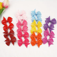Solid Bow Duck Billed Clip Hair Clip for Toddlers