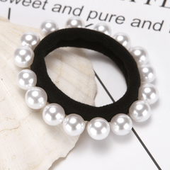 Faux Pearl Hair Tie Elastic Hair Rope Sweet Bracelet Hair Accessories