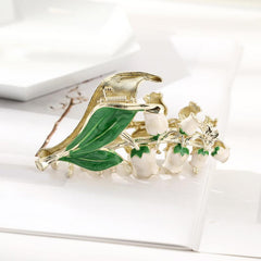 Bell Orchid Hair Claw Clip Flowers Hairpin For Women Girls