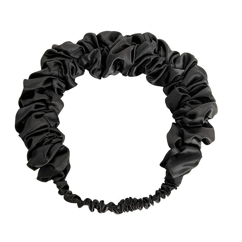 Pleated Elastic Hair Band Wide Headband Hair Accessories