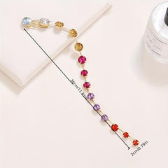 Boho Tassel Rhinestone Headdress Hair Chain Headband