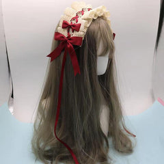 Lace Gothic Lolita Headband Anime Maid Cosplay Hair Accessories