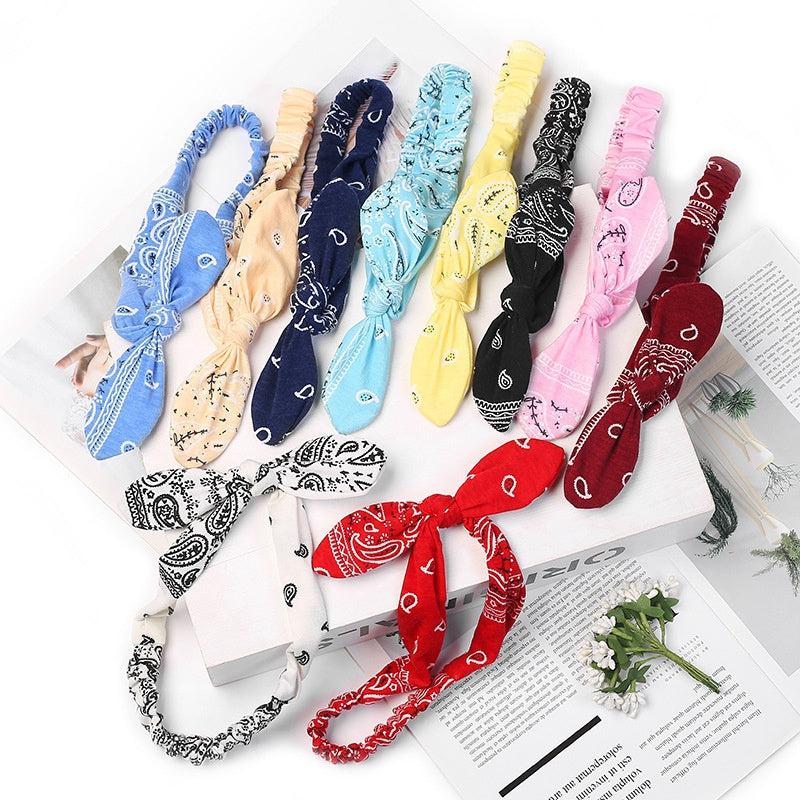 Vintage Paisley Pattern Headbands Elastic Hairbands Hair Accessories