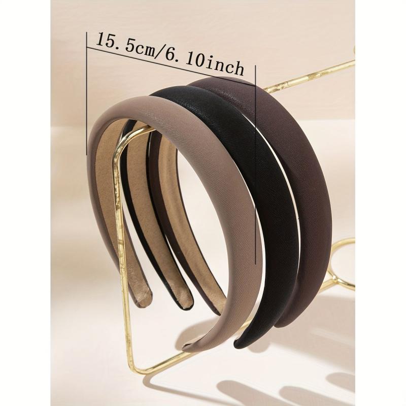 Solid Headband For Women Padded Hair Band Style Hoop Hair Accessories