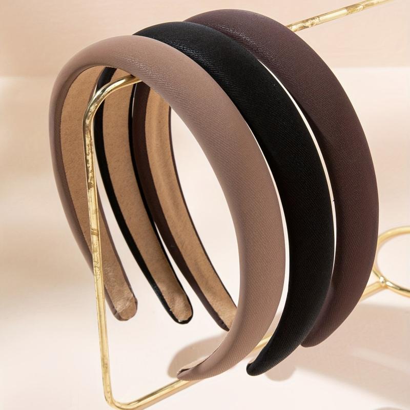 Solid Headband For Women Padded Hair Band Style Hoop Hair Accessories