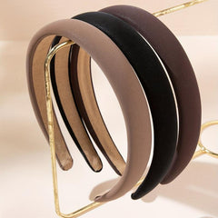Solid Headband For Women Padded Hair Band Style Hoop Hair Accessories