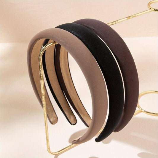 Solid Headband For Women Padded Hair Band Style Hoop Hair Accessories