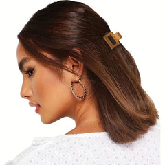 6pcs Small Hair Claw Frosted Rectangle Hair Claw For Thin And Thick Hair
