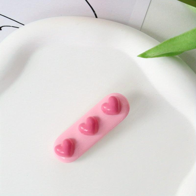 Y2K Pink Heart Shape Hair Clip for Girls