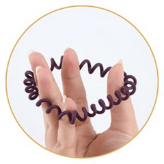 6pcs Spiral Hair Tie No Crease Elastic Ponytail Holder Hair Accessories