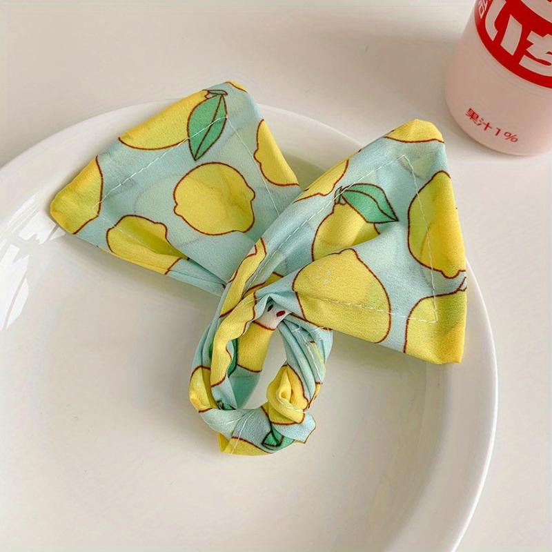 Fruit Pattern Headband Bun Maker Elastic Hair Accessories