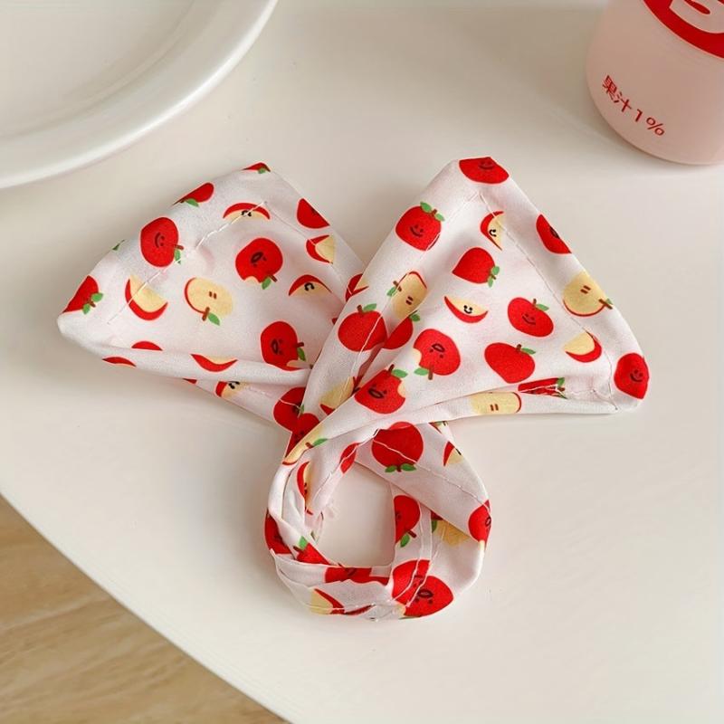 Fruit Pattern Headband Bun Maker Elastic Hair Accessories