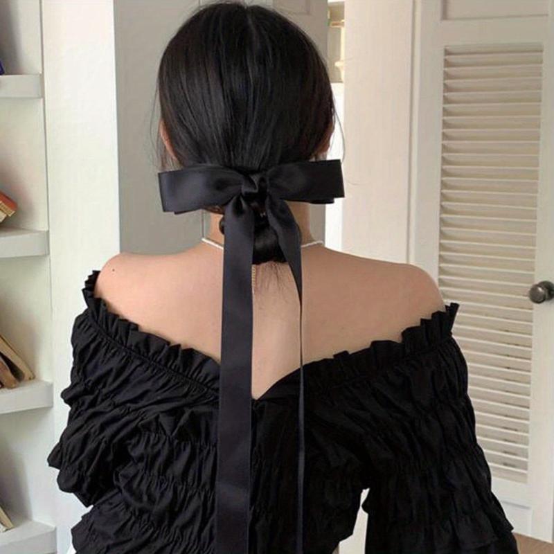 Ribbon Bow Hair Clip For Women Girls Hair Accessories