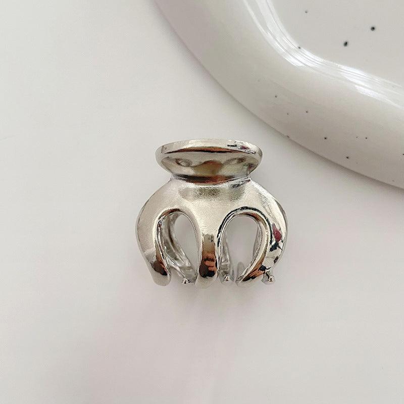 Metal Pumpkin Hair Claw Women Ponytail Clip Hair Accessories
