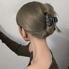 Metal Pumpkin Hair Claw Women Ponytail Clip Hair Accessories