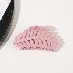 Colorful Frosted Leaves Hair Clip for Women Hollow Leaf Hair Claw