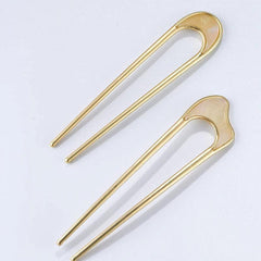 2PCS Vintage U Shaped Hair Pins French Chignon Hair Stick for Women