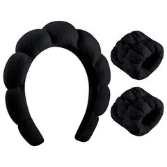 Spa Headband And Wristbands Set Towel Cloth Hairband for Women Girls
