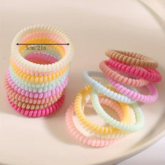Spiral Hair Ring Hair Rope No Hurt To Hair Head Rope Girls